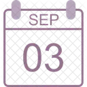 September Calendar Date Icon