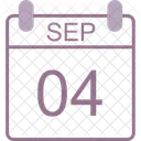 September Calendar Date Icon