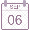 September Calendar Date Icon