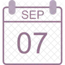 September Calendar Date Icon