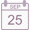 September Calendar Date Icon