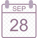 September Calendar Date Icon