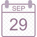 September Calendar Date Icon