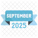 September 2025 Kalender Symbol