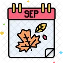 September Month Calendar Icon