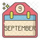 September Month Calendar Icon