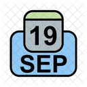 September Calendar Date Icon