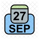 September Calendar Date Icon