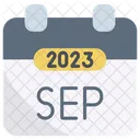 September 2023 Calendar Symbol
