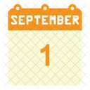 September Calendar  Icon