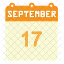 September Calendar  Icon