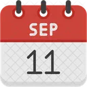 September Calendar Days Time And Date Icon