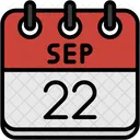 September Calendar Days Time And Date Icon