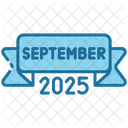 September Calendar Time Icon