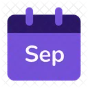 September Calendar Date Icon