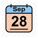 September Calendar Date Icon