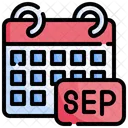 September Month Calendar September Icon