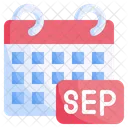 September Month Calendar September Icon