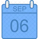 Septiembre Dia Calendario Icono