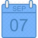 Septiembre Dia Calendario Icono