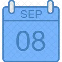 Septiembre Dia Calendario Icono