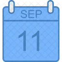 Septiembre Dia Calendario Icono