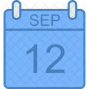 Septiembre Dia Calendario Icono