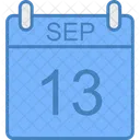 Septiembre Dia Calendario Icono