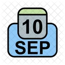 Septiembre Calendario Fecha Icon