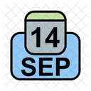 Septiembre Calendario Fecha Icon