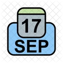 Septiembre Calendario Fecha Icon