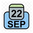 Septiembre Calendario Fecha Icon