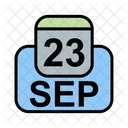 Septiembre Calendario Fecha Icon