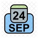 Septiembre Calendario Fecha Icon