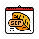 Mes de septiembre  Icono