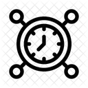 Sequential Process Workflow Diagram Task Timeline Icon