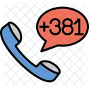 세르비아 전화번호  아이콘