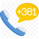 Serbia Dial Code  Icon