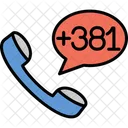 Serbia Dial Code  Icon