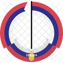 Serbia Pais Bandera Icono