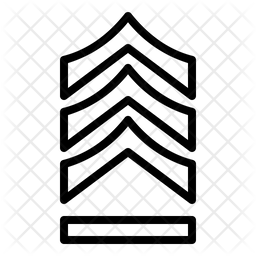 Sergeant Major First Class Icon - Download in Line Style