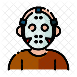 Serial Killer Icon - Download In Colored Outline Style