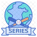 Serie Mundial Torneo De Beisbol Mundo Icono