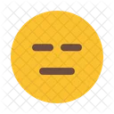 Serio Emoji Emoticones Icono