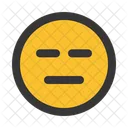 Serio Emoji Emoticones Icono