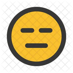Sério Emoji Ícone