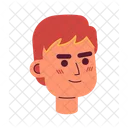 Serious red haired man  Icon
