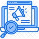 Serp Laptop Magnifying Glass Icon