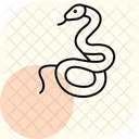 Serpent A Sonnette Reptile Ecailleux Icône