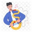Serpent Instrument Woodwind Instrument Horn Musician Icon